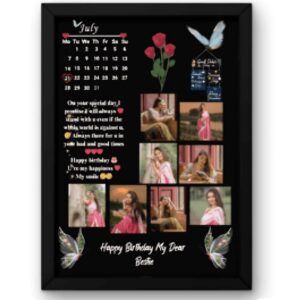 10 Photo and date frame & Quote Birthday Gift Frame