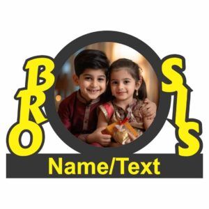 bro & sis photo frame celebrate sibling bond with wooden frame size 8x11