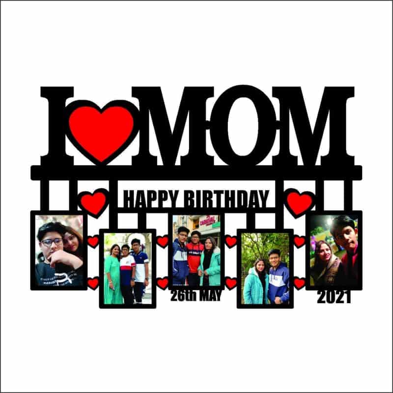mom wooden photo frame | personalized birthday & anniversary gift (12x18 inch)