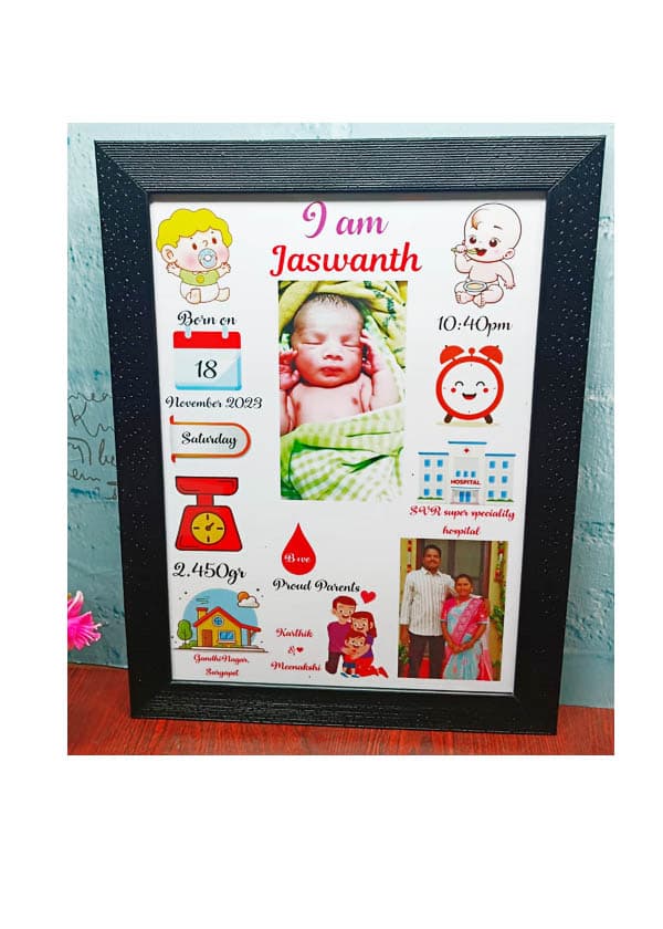 custom new baby photo frame – personalized newborn baby frame (copy)