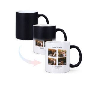 personalized magic mug – heat sensitive photo reveal mug