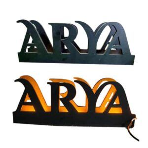 custom led name wooden cut out frame – 12 inch custom led name wooden cut out frame.