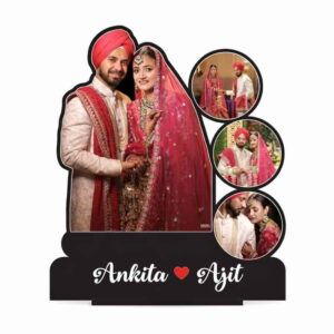 customized photo cutout table top with name mdf 9x12 inch