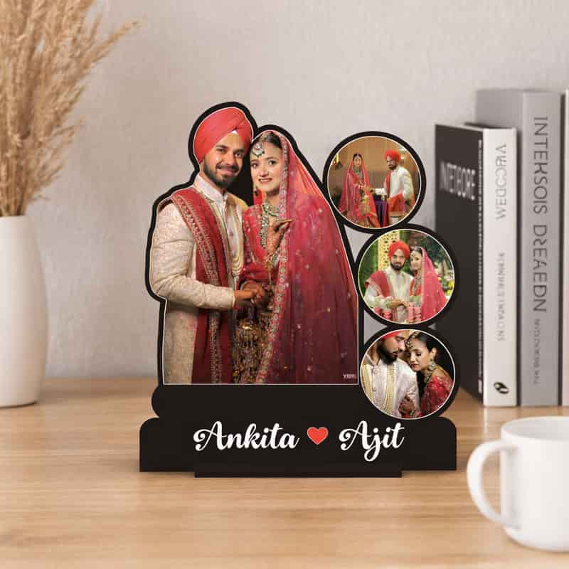 customized photo cutout table top with name mdf 9x12 inch