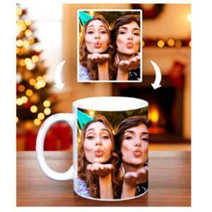 custom photo printed white mug – personalized ceramic gift