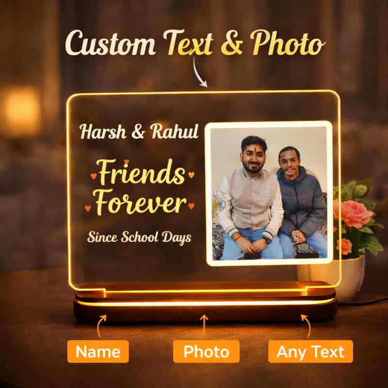 personalized led photo lamp