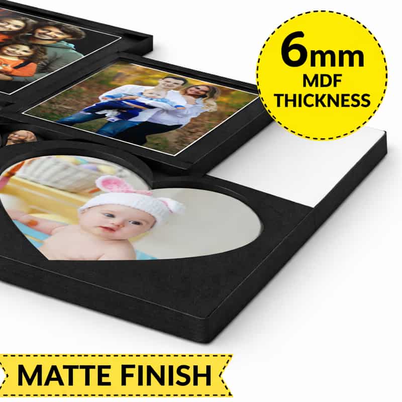 happy family photo collage wall