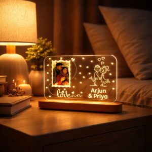 customized wedding couple photo stand