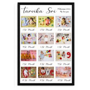 12 photo baby born photo frame