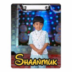 Personalised Clipboard with Photo & Name | Customised Writing Board for Kids School & Office | Unique Gift Item