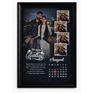 happy birthday 5 photo frame