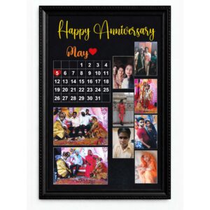 happy anniversiry 9 photo frame and calendar